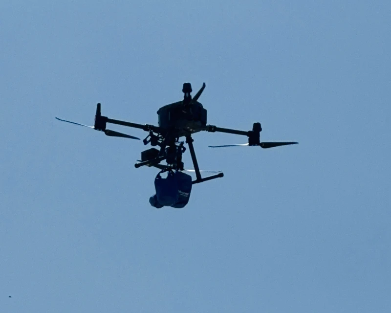 Dron utilizado en las pruebas del proyecto U-ELCOME. Foto: Enaire